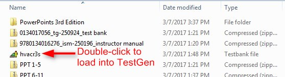 Once you get the TestGen package from a publisher, unzip it and double-click it. This will place it in the TestGen system.