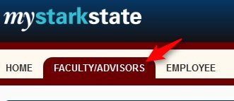 click faculty/advisors