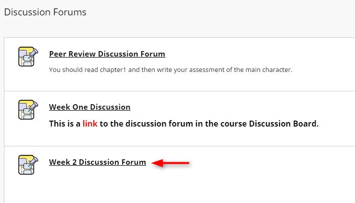 Go to the Discussion Forum that needs graded and click to open