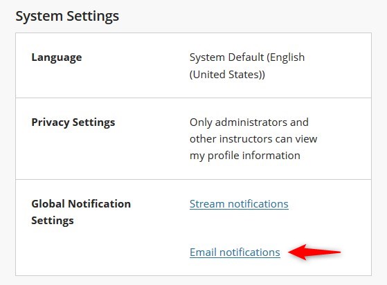 set email notifications