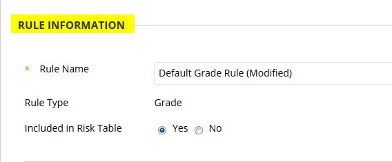 Edit the Rule Information if desired.