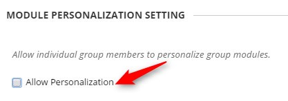 Uncheck the Allow Personalization option