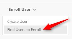 Click on Find Users to Enroll