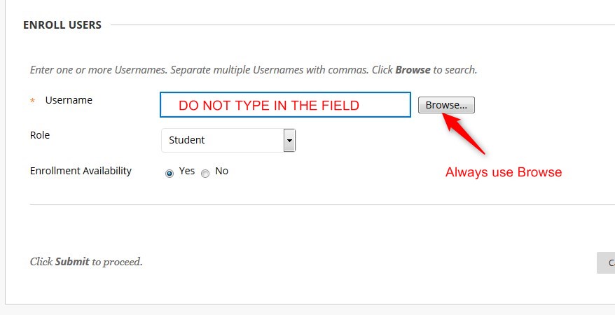 do not type in field