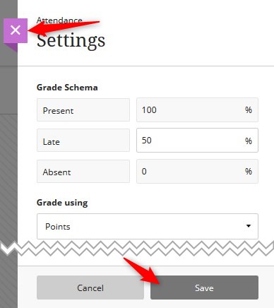 Modify the settings as necessary. If you make changes click Save.