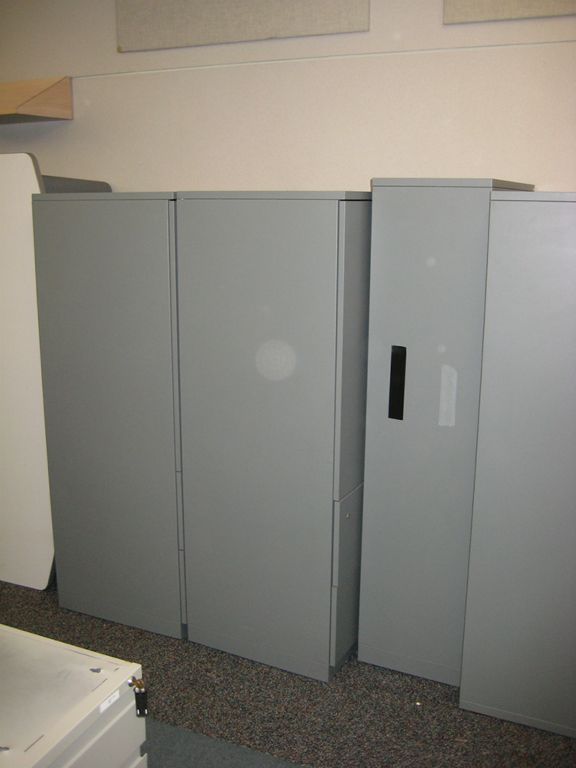 2 GRAY CABINETS