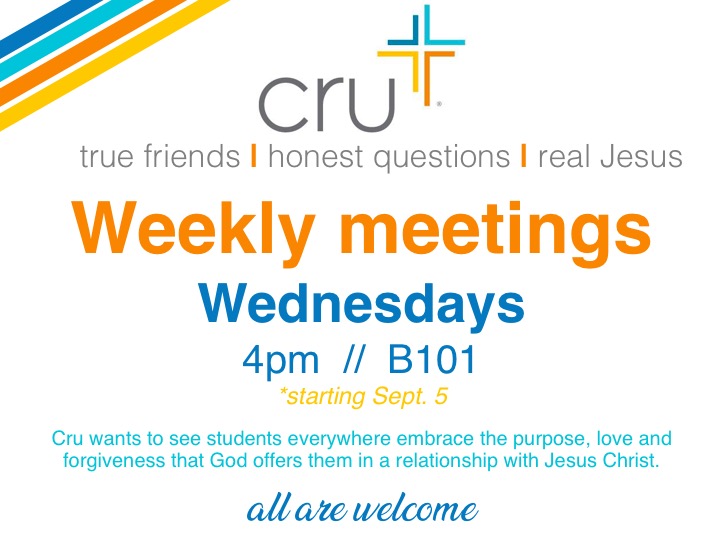 Cru weekly meeting