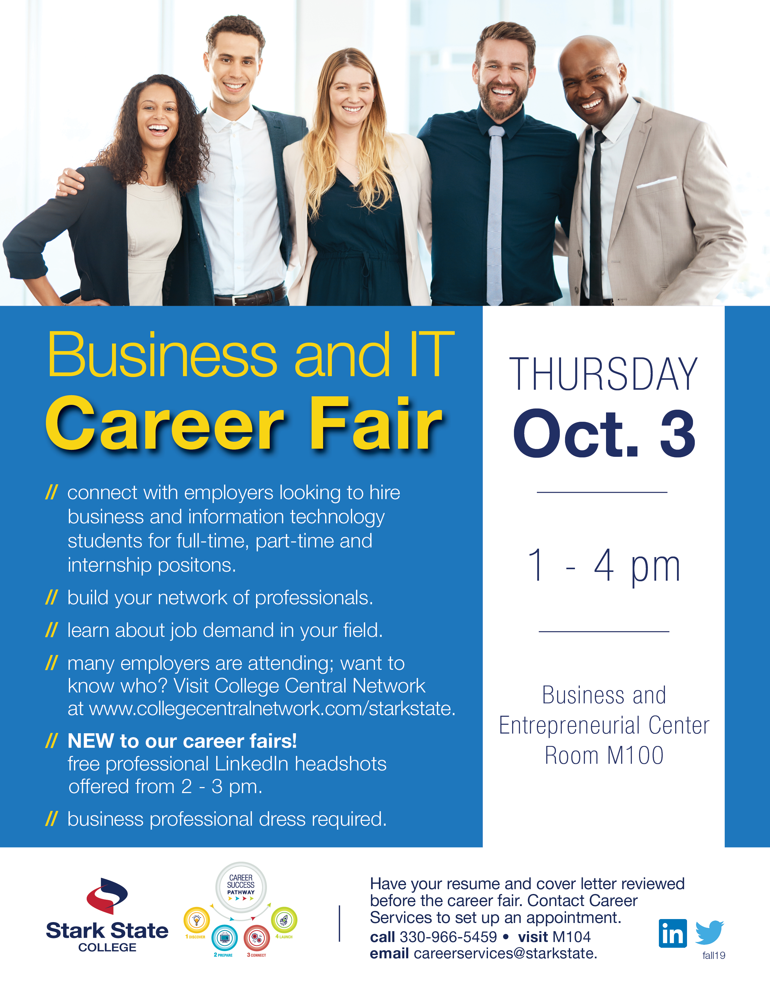 Business and IT Career Fair @ main campus | M100