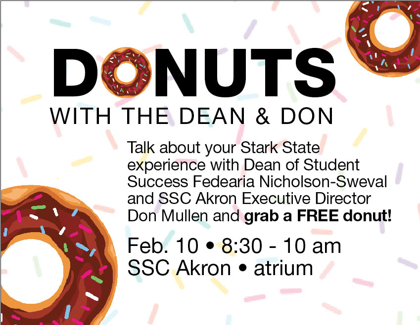 SSC Akron | Donuts with the Dean and Don @ SSC Akron atrium