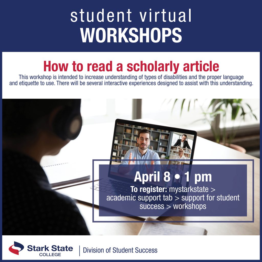 Virtual student workshops | How to read a scholarly article