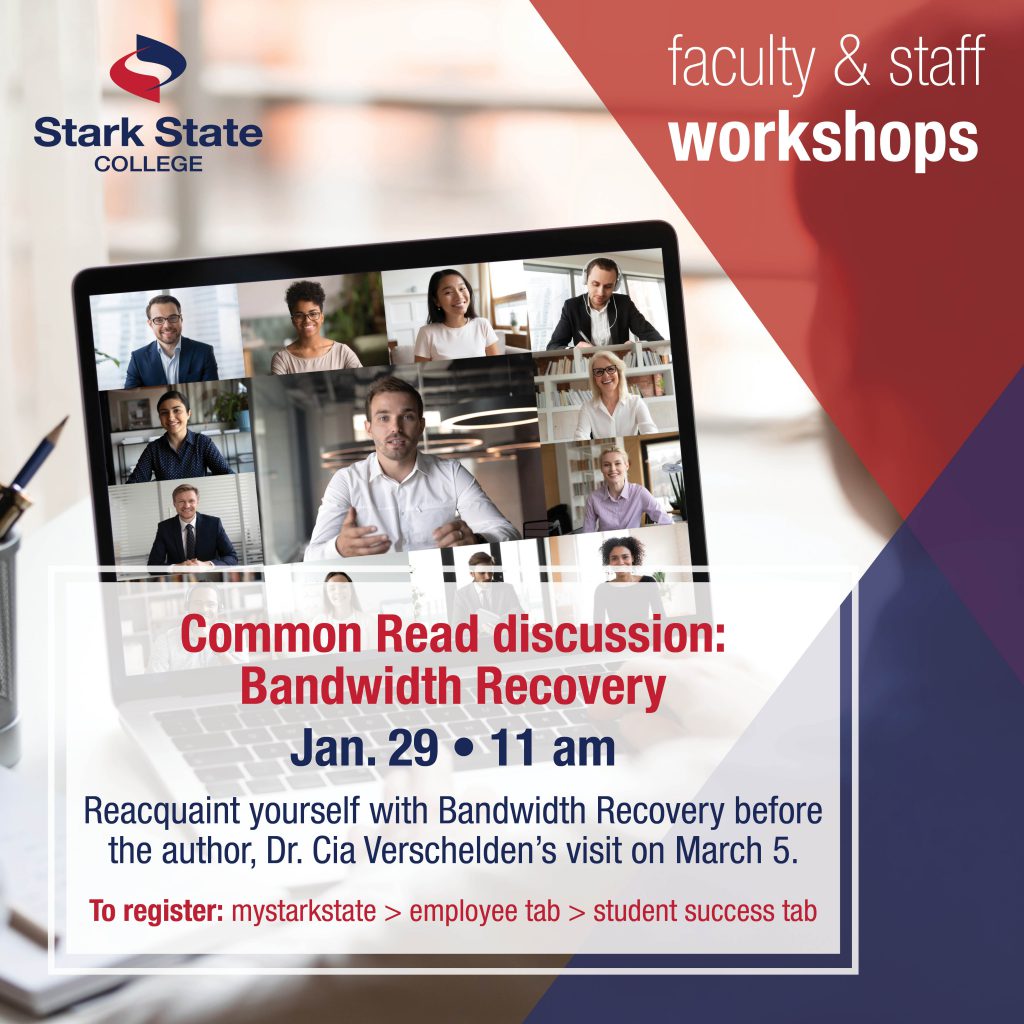 Virtual faculty/staff workshop | Common Read discussion: Bandwidth Recovery