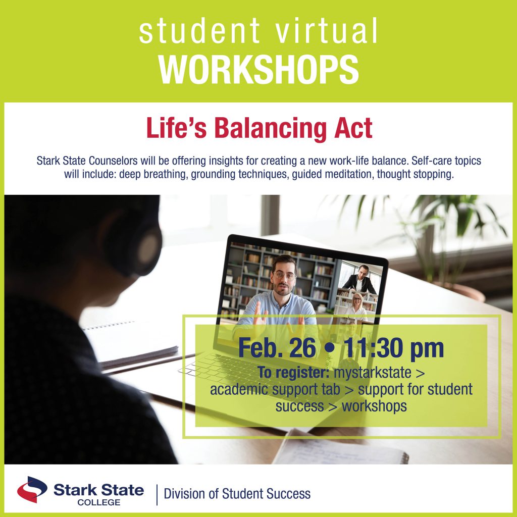 Virtual student workshops | Life's balancing act