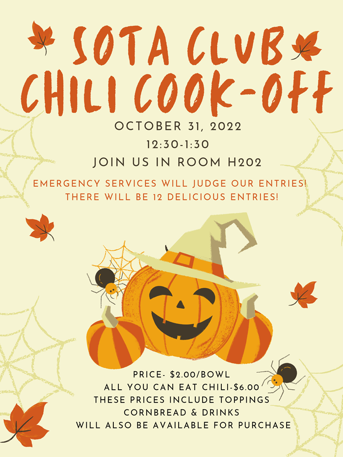 SOTA Club Chili Cook-off