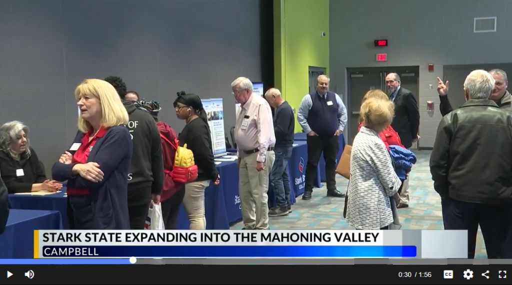 Stark State College offering programs in the Valley image of people at an open house