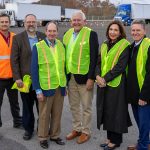 Pictured from left: Eric Evans, CDL Training Manager, Stark State College; Mike Conway, Department Chair, Automotive, Transportation, and CDL Technology Division, Stark State College; Jim Staley, GAR Distribution Committee Chair and retired Chief Executive Officer, Roadway; Brad Schroeder, GAR Distribution Committee Member and Chief Executive Officer, ACRT Services, Inc.; Para Jones, President, Stark State College; and Lindsey Loftus, Vice President of Advancement, Stark State College.