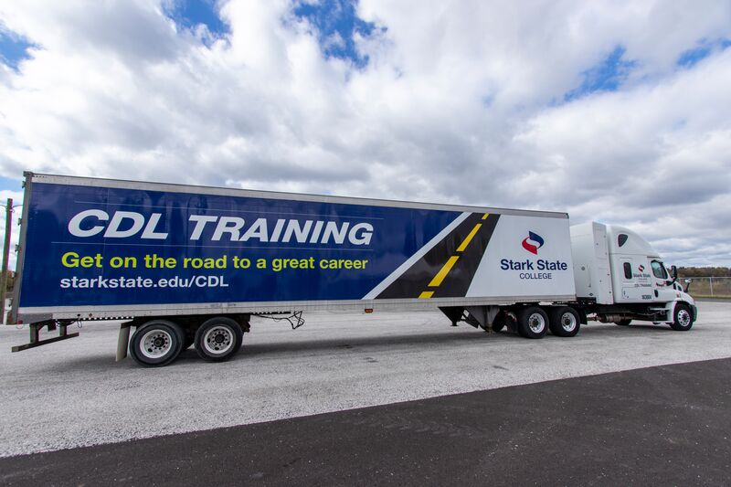 Stark State College CDL training truck
