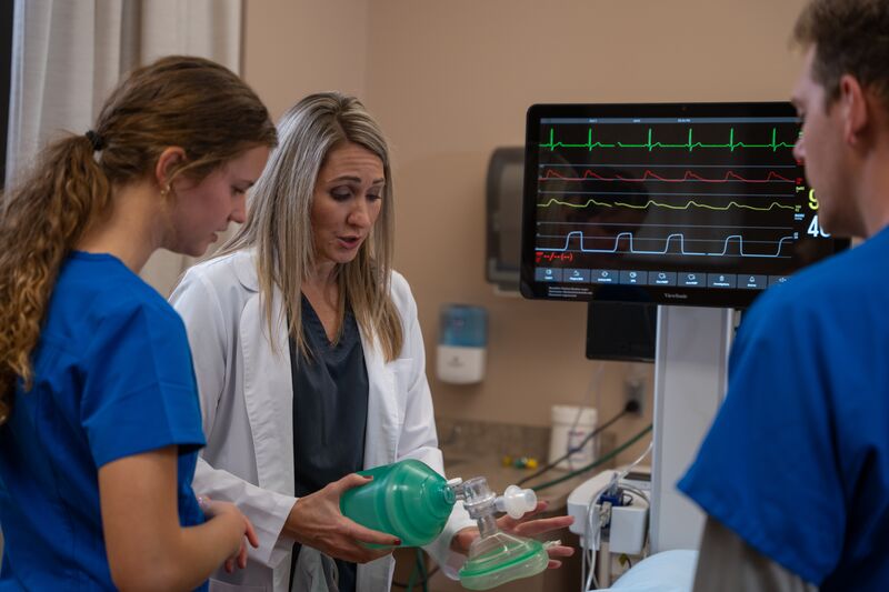 Respiratory care, teaching, instruction, lab