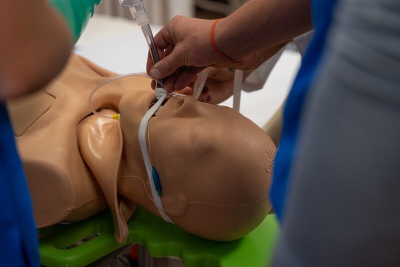 Respiratory care, teaching, instruction, lab