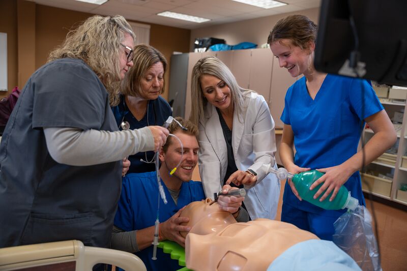 Respiratory care, teaching, instruction, lab