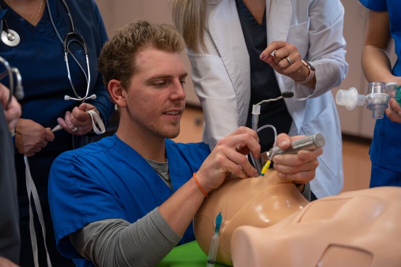 Respiratory care, teaching, instruction, lab