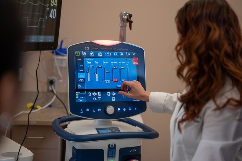 Respiratory care, teaching, instruction, lab