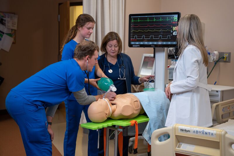 Respiratory care, teaching, instruction, lab