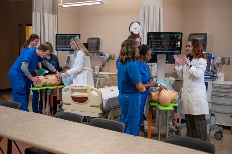 Respiratory care, teaching, instruction, lab