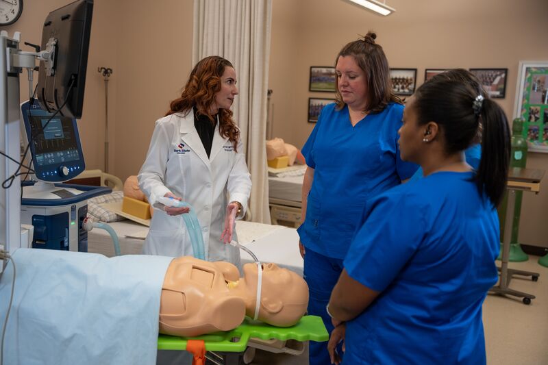 Respiratory care, teaching, instruction, lab