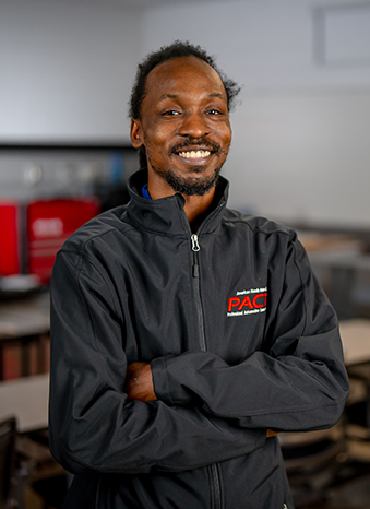 Student smiling, Marlon